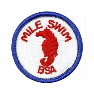 The mile swim BSA patch