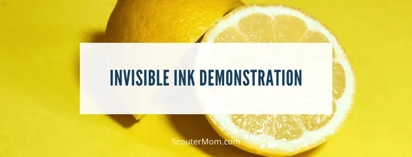 Invisible Ink Demonstration