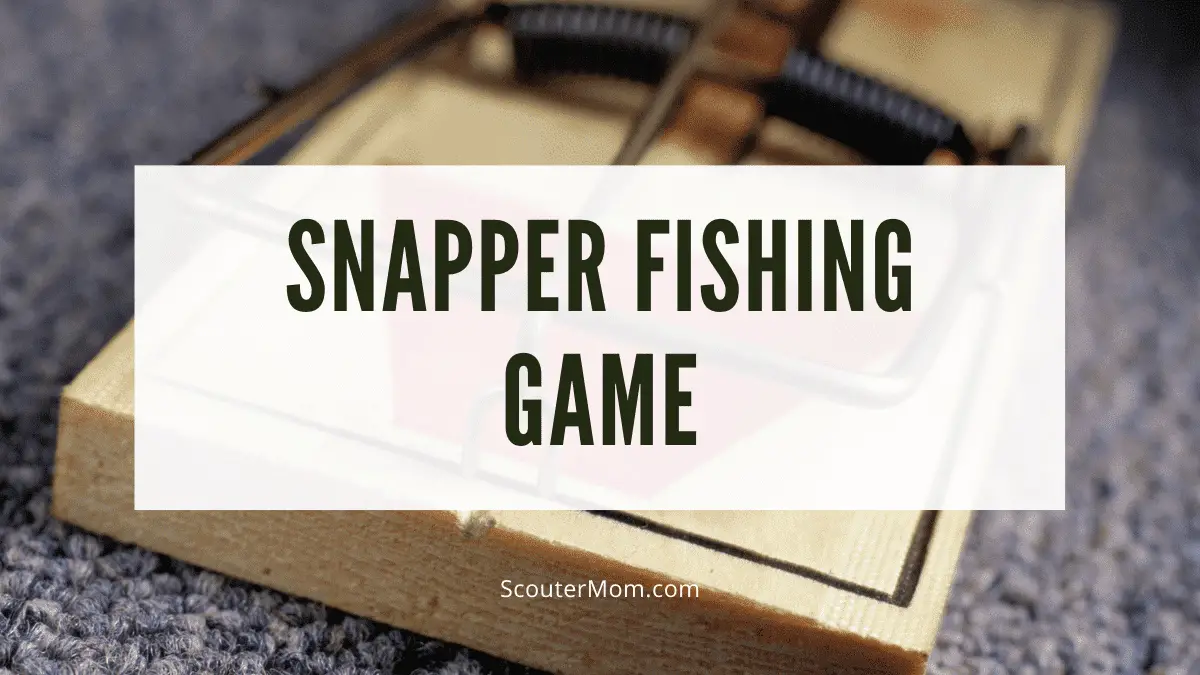 Snapper fishing game is a lashings game which uses mousetraps