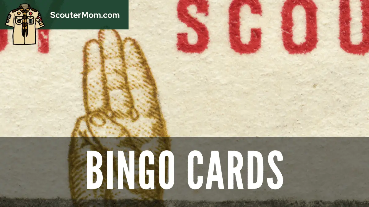 Bingo Cards for Scouts BSA (Boy Scout Bingo)