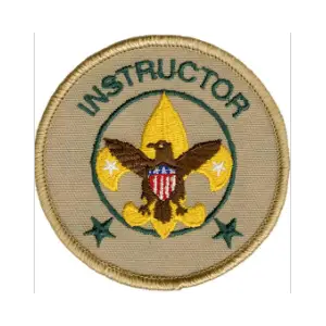 The Instructor patch to be worn on the Scouts BSA uniform