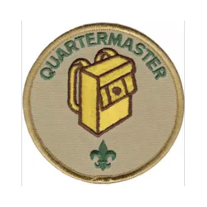 The Scouts BSA Quartermaster patch which is worn on the uniform