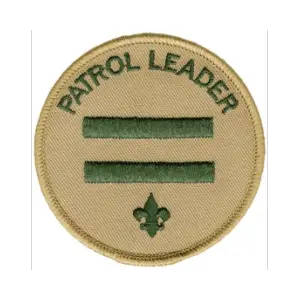 The Scouts BSA Patrol Leader emblem to be worn on the uniform.